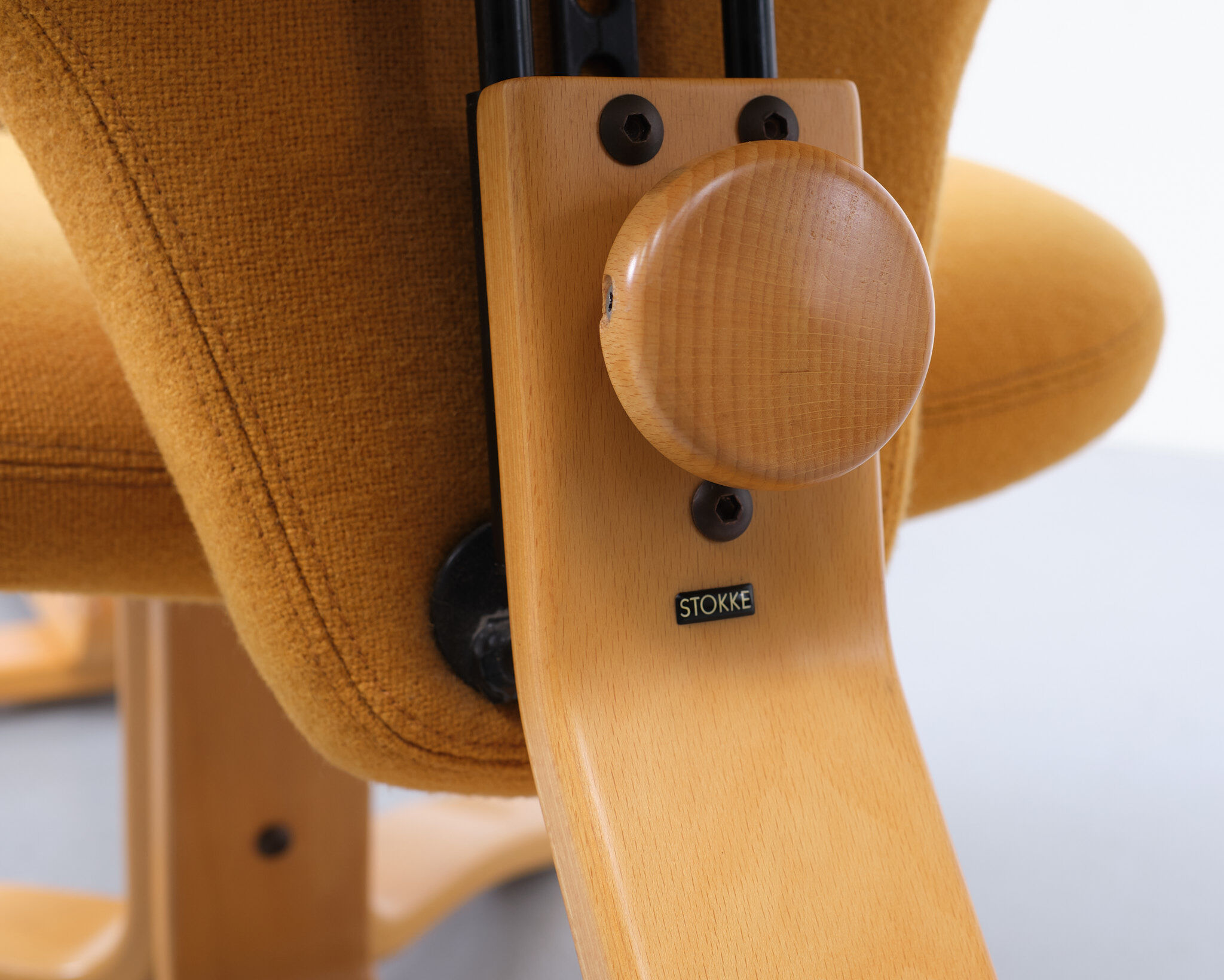 Stokke Lounge chair and ottoman Peter Opsvik Norway 1970s