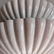 Shell-shaped ceramic wall light Italian