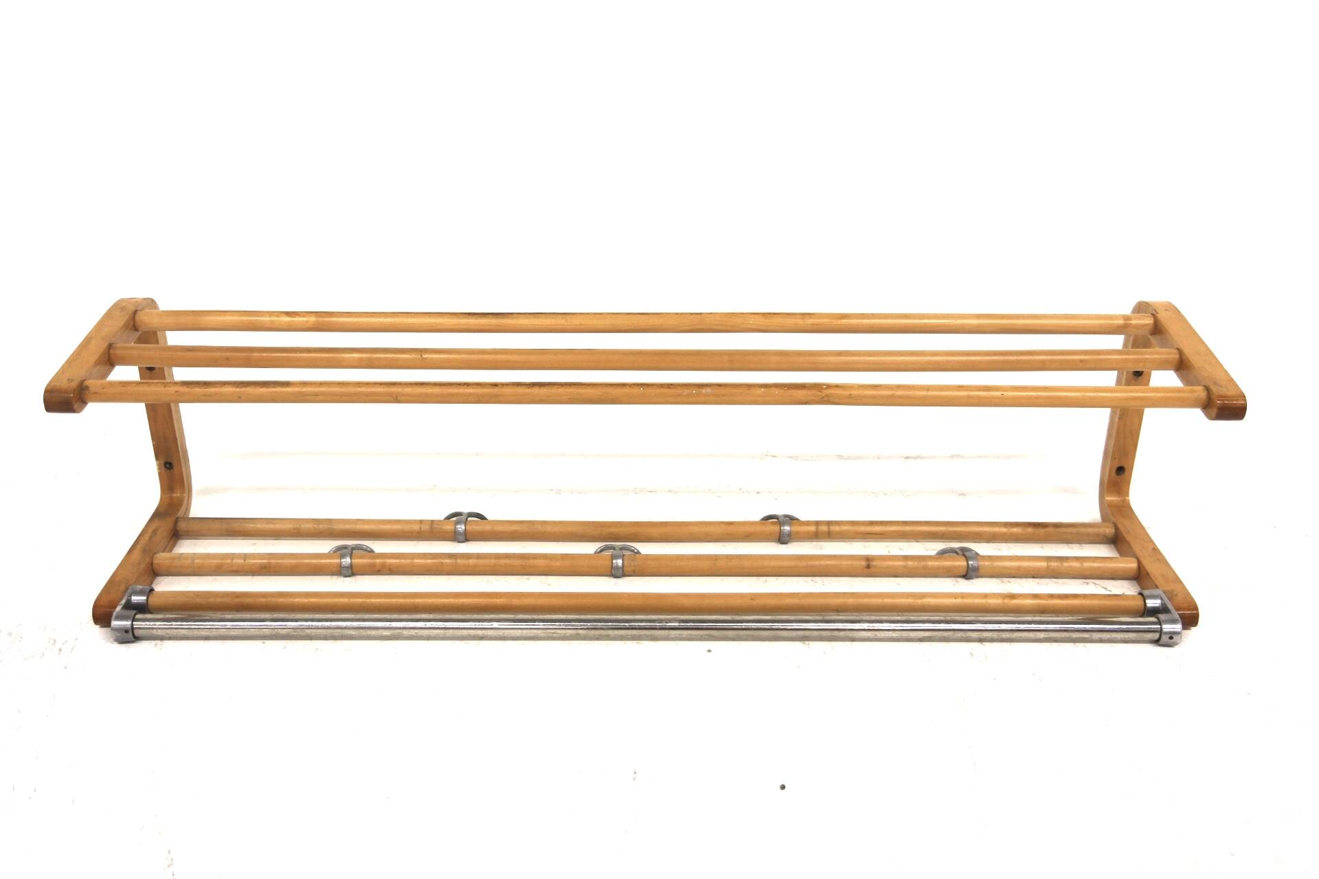 Scandinavian birch coat rack, Sweden, 1940