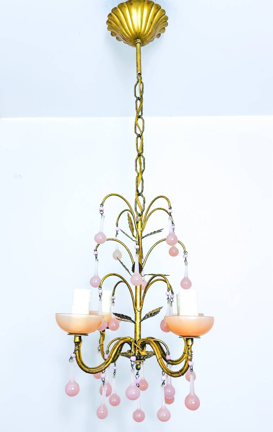 Murano Drop Pendant Light 1930s