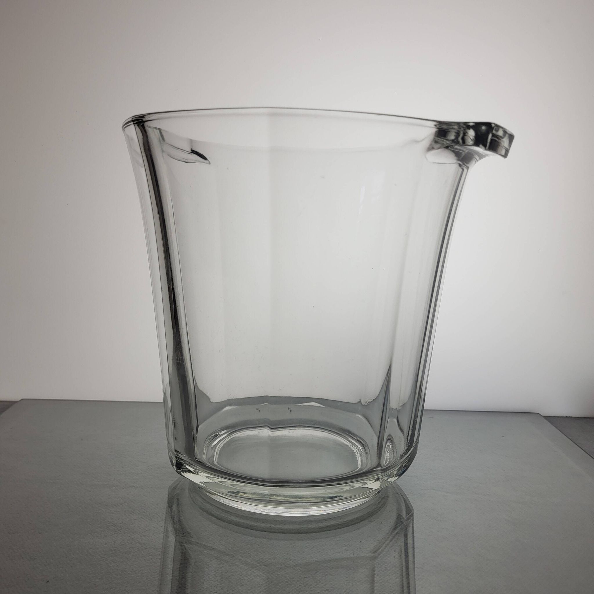 Glass champagne bucket