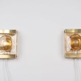 Pair of 2 Vitrika Maritim sconces from 1960s