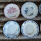 8 antique deep plates in ironstone