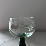 Service de 5 verres Roemer gravés 