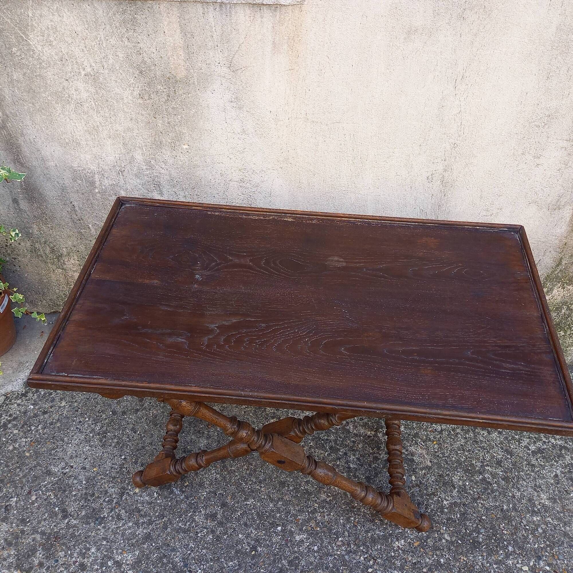 Folding oak table (winegrower's or sorting table)