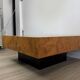 Veneered coffee table — varnished — 1970s design