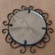 Miroir en fer forgé, années 50, L31 cm