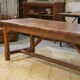 Grande table de ferme en orme massif 1950’s