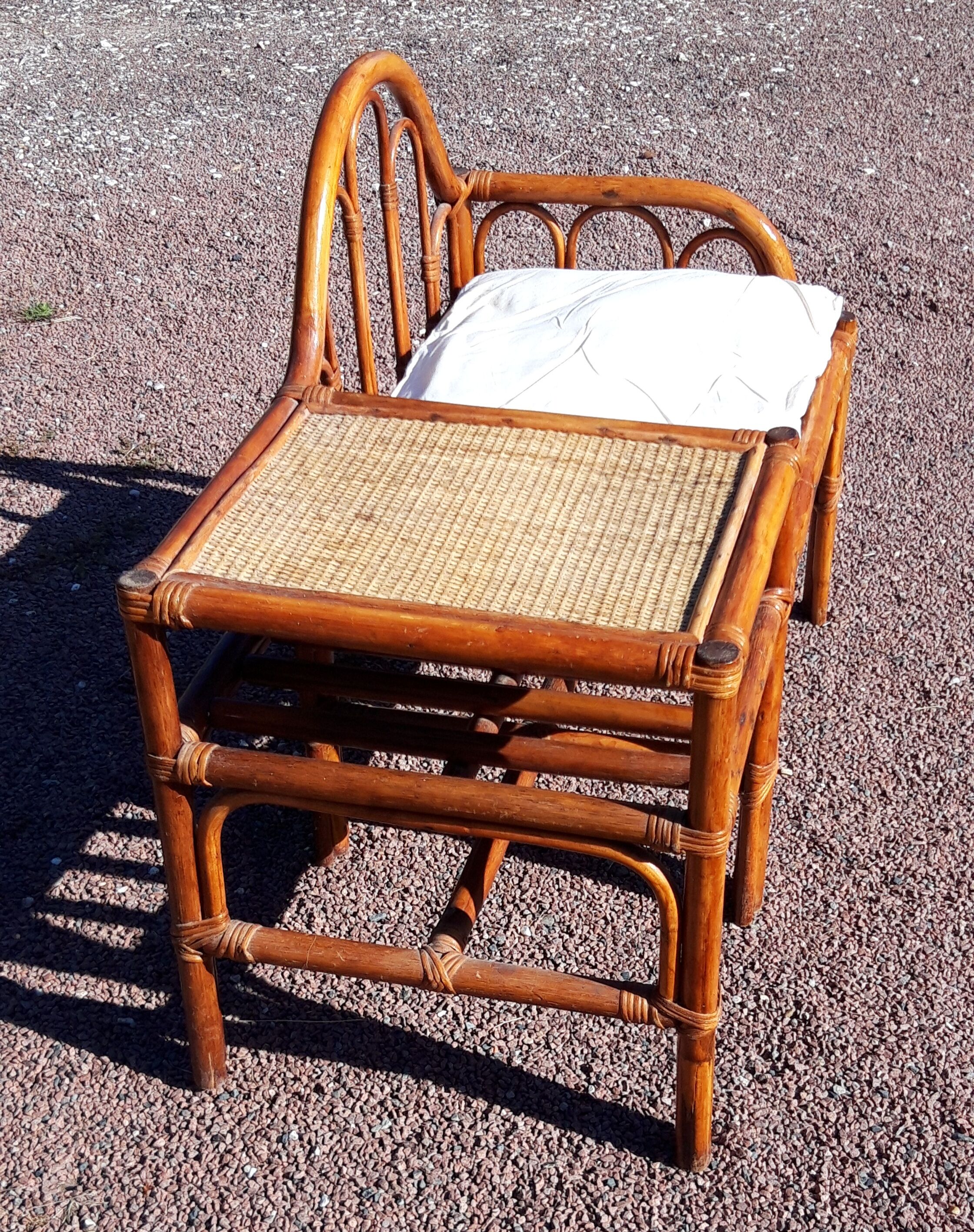 Rattan entrance furniture/telephone