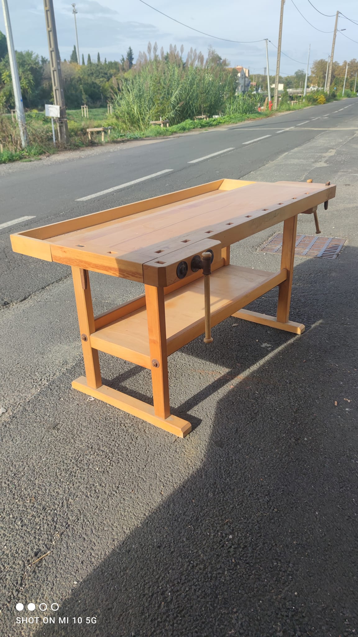 Solid beech workbench