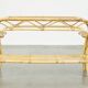 vintage rattan coffee table by Rohé Noordwolde from the 1950s