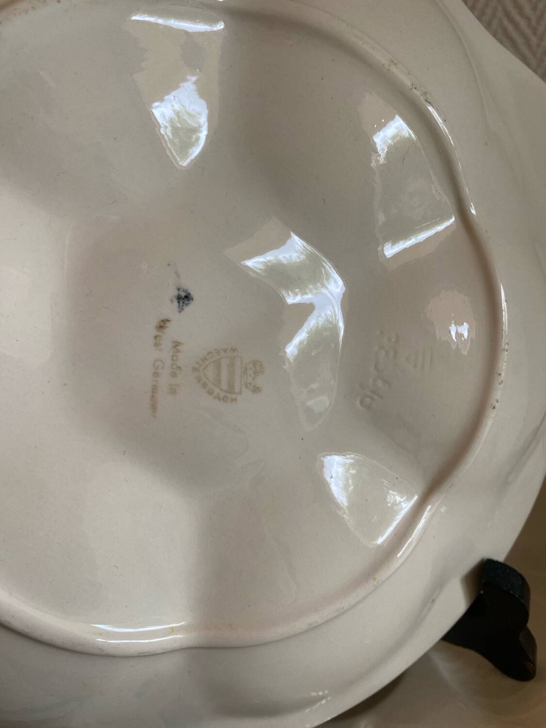 Fish-shaped oyster plates West Germany