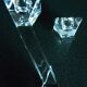 Pair of candlesticks, candelabra, crystal signed Villeroy & Boch, design and chic