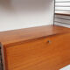 1960s wall unit teak Nisse Strinning, with secretary