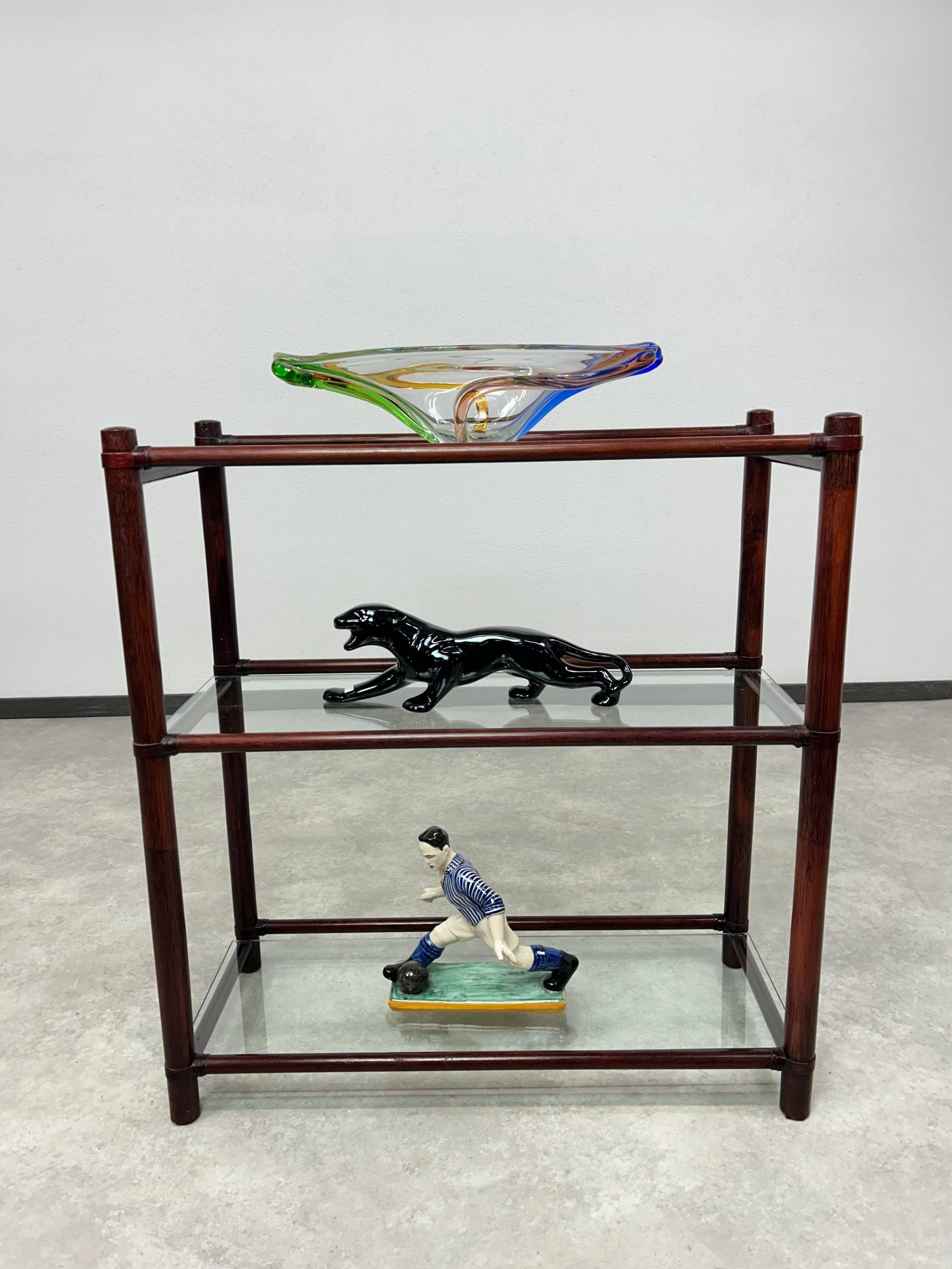 Mid-century bamboo shelf by Gervasoni