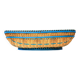 Presentation basket in woven and hand-painted wicker