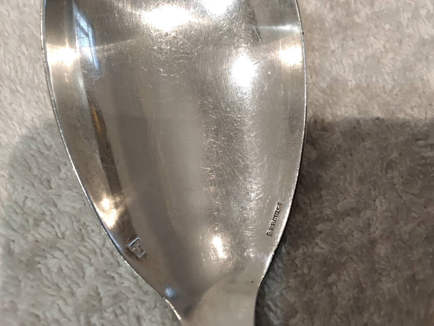 2-piece silver-plated salad serving set, Ercuis Lauriers goldsmith