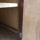 Buffet wood wood Art Deco black marble trays
