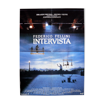Affiche cinéma originale "intervista" fellini