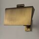 Vintage adjustable wall light, brushed brass, France, 1970