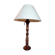 Lamp in wood and brass