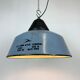 Industrial Grey Enamel and Cast Iron Pendant Light, 1960s