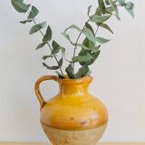 Vintage jug in glazed earth