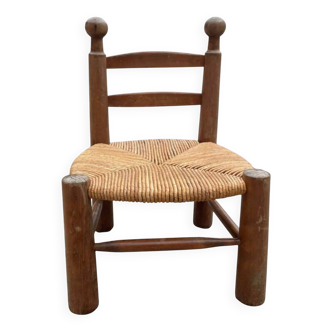 Brutalist chair attributed to Charles Dudouyt