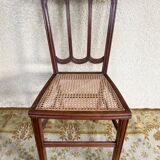 Paire de chaise de bistrot fin XIXem en acajou