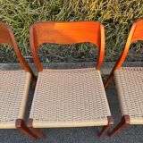 4 Niels Otto Møller chairs model 71