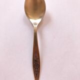 Jam spoon in solid silver and vermeil.