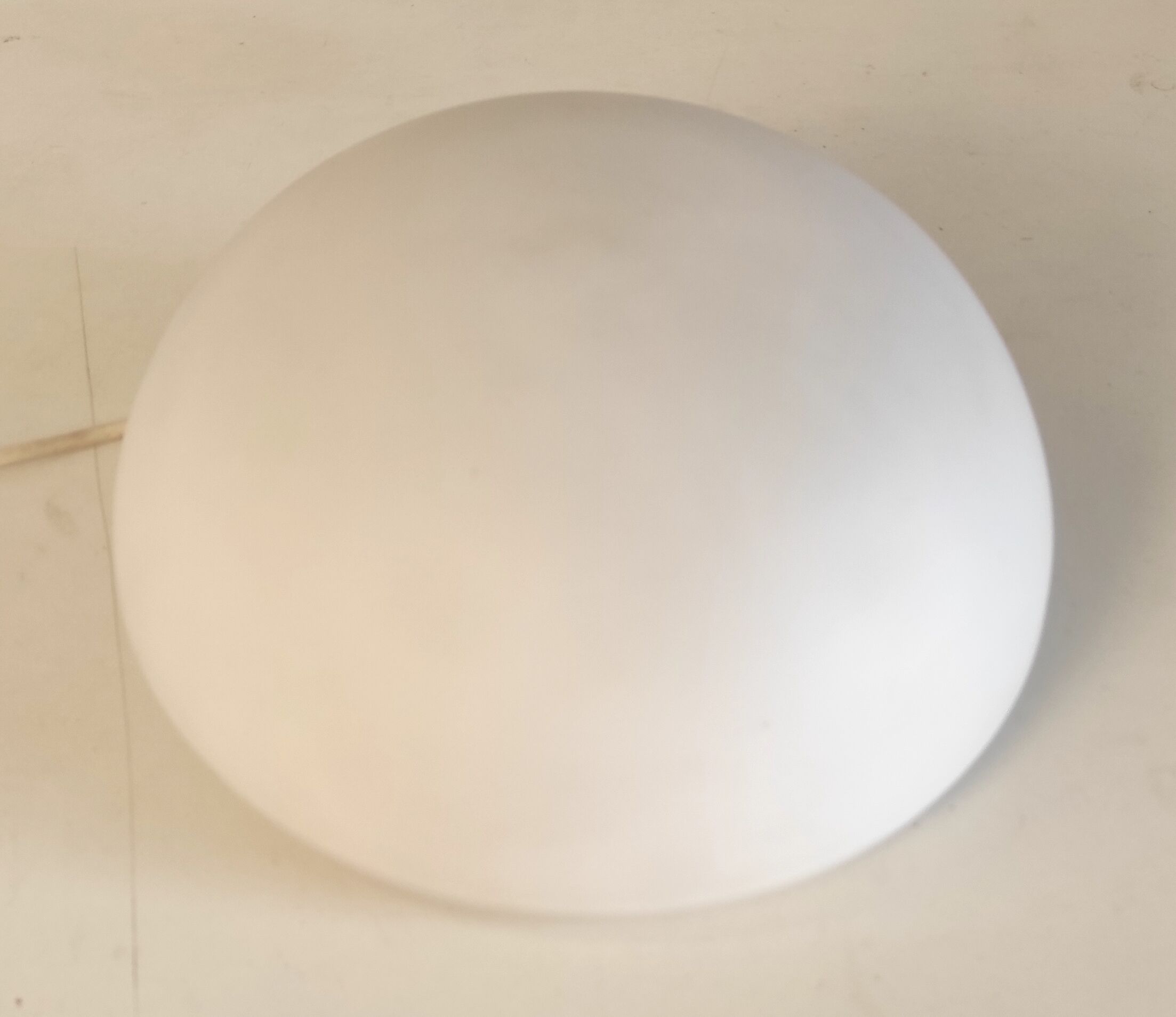 Ceiling lamp/wall lamp globe in sandblasted white glass – 70s/80s