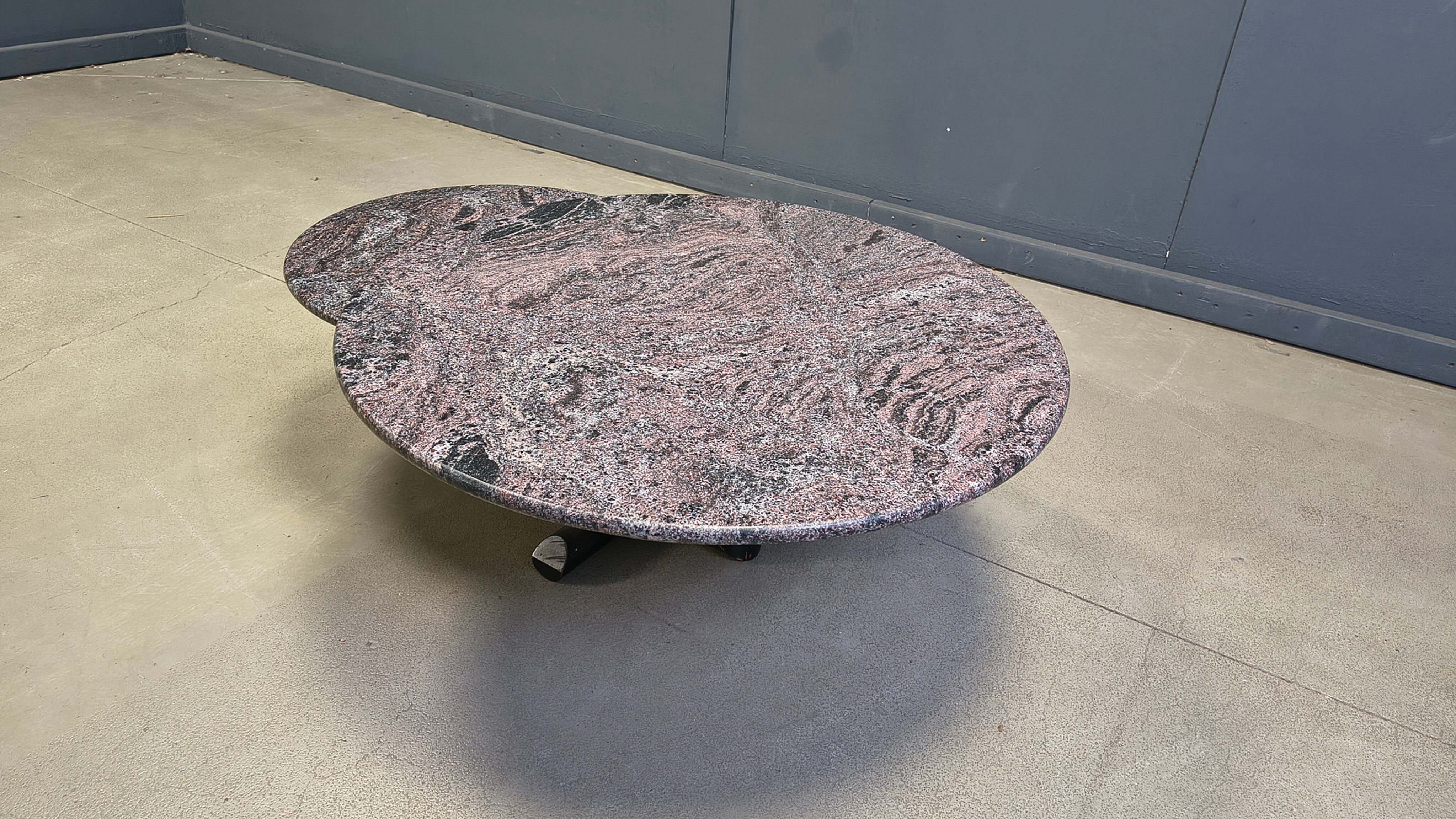 Vintage marble coffee table by Roche Bobois, 1980s