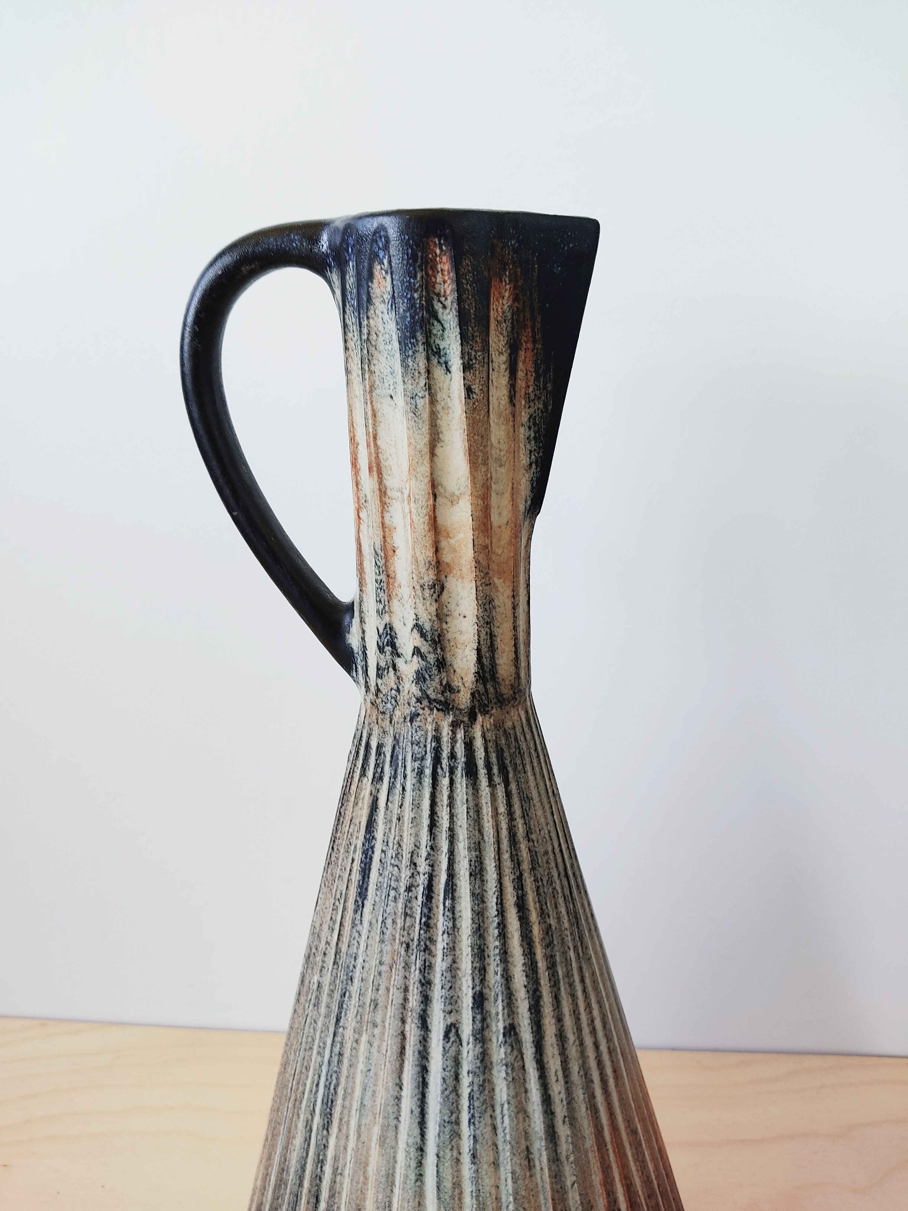 Ceramic vase Coceram unique piece signed Feron