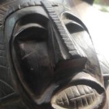 Plain brown African type mask