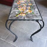 Vintage wrought iron coffee table