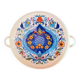 Plateau Izmir by Villeroy and Boch 70s blue porcelain