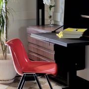 Set of 4 Modus red chairs by Tecno