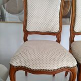Lot de 4 Chaises Vintage Style Louis XV / Louis Philippe