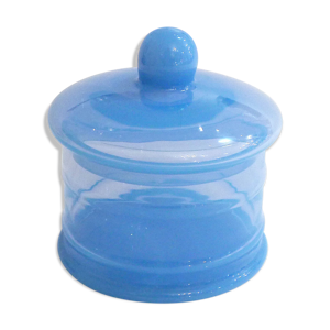 Boite opaline bleue