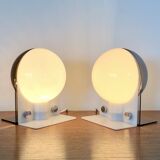White-gray SIRIO lamp by Brazzoli & Lampa for Guzzini, Italy 1970s