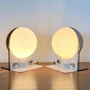 White-gray SIRIO lamp by Brazzoli & Lampa for Guzzini, Italy 1970s
