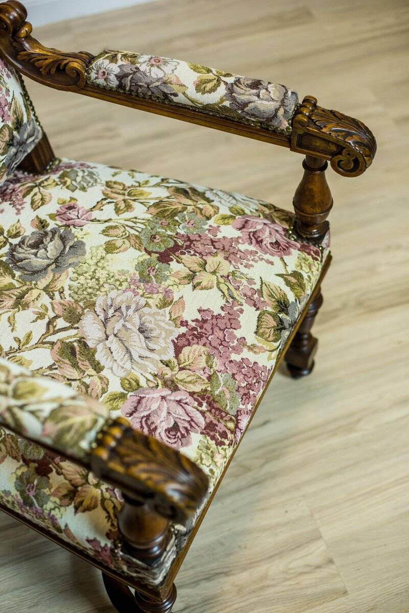 Antique French Oak Chair, 1890s