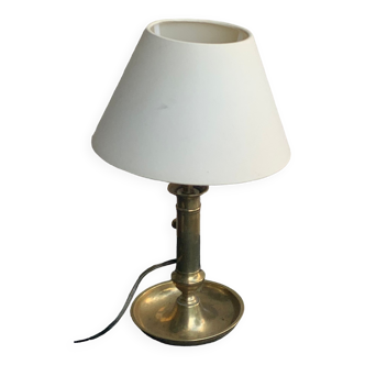 Table lamp, base old copper cellar rat candle holder