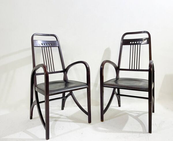 Pair of Armchairs Mod 1511 by Thonet, 1900s
