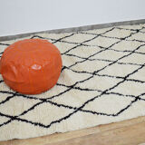 Handmade moroccan berber carpet 243 x 136 cm