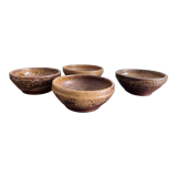4 bowls in sandstone André Bodin La Borne