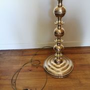 Vintage oriental-style brass lamppost