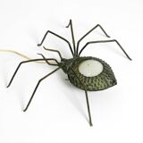 Beautiful Italian Mid Century Modern "Spider" wall lamp made of metal