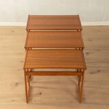 Classic nesting tables from the 1960s, teak, set of 3, Denmark